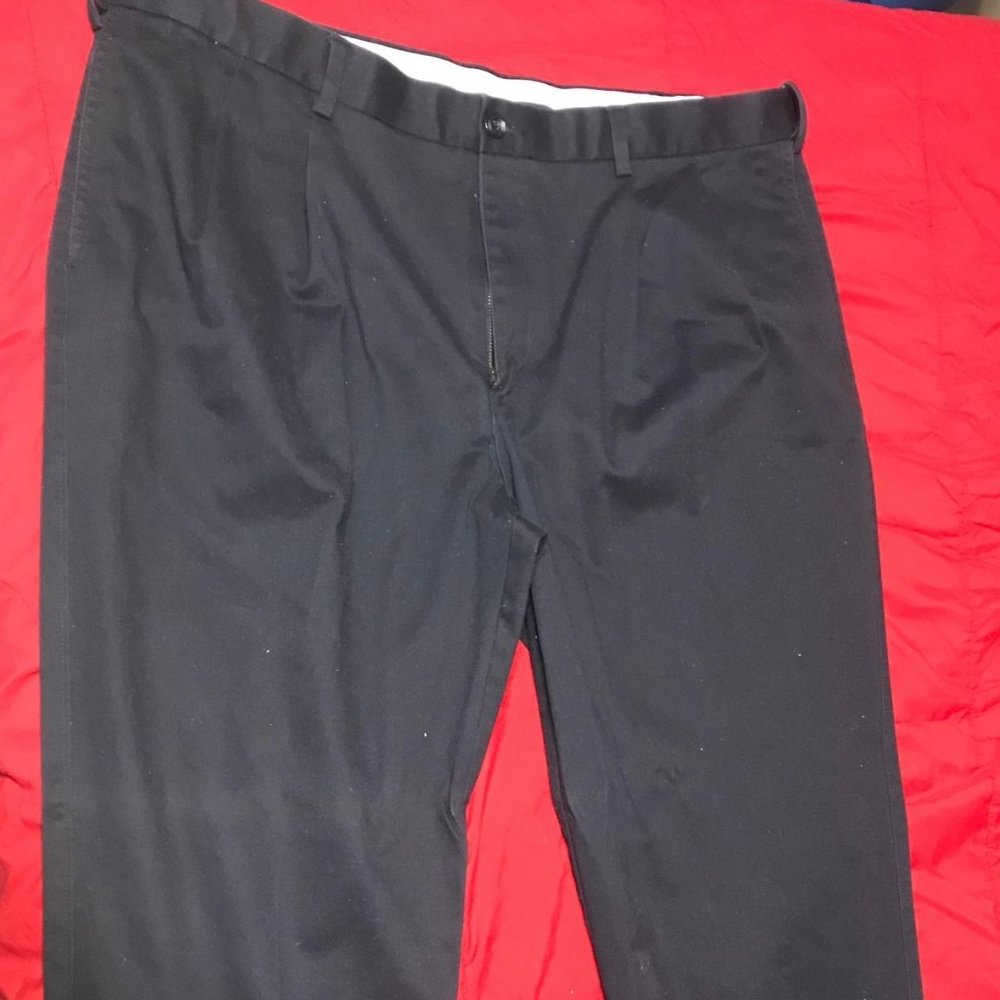 SAVANE Black Business Khakis (40x30)
